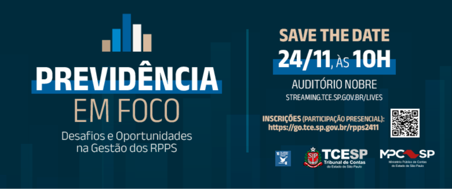 TCESP promoverá encontro sobre ‘Desafios e Oportunidades na Gestão dos RPPS’