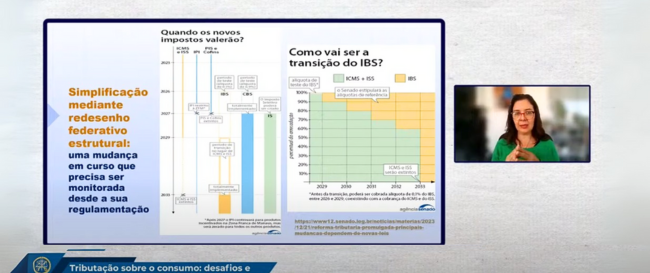 Procuradora participa de Webinário que tratou da "Tributação sobre o Consumo - Desafios e Perspectivas com a EC 132/2023"