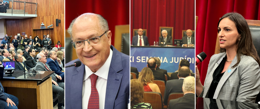 Procuradora-Geral de Contas participa da abertura da XXI Semana Jurídica do TCESP com palestra magna do Vice-Presidente da República