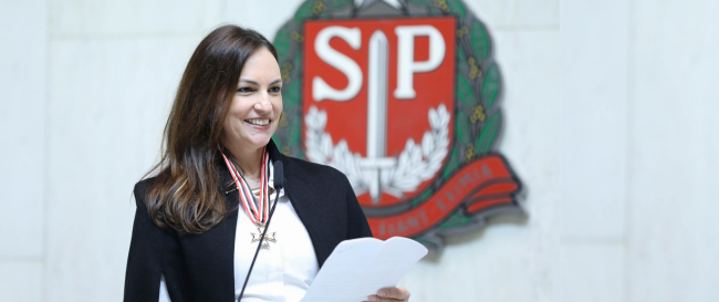 Procuradora-Geral do MPC-SP é agraciada com o Colar de Honra ao Mérito Legislativo da ALESP