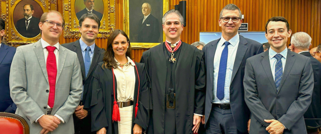 Membros do MP de Contas de São Paulo prestigiam a posse solene do Conselheiro Maxwell Vieira