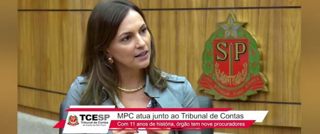 Procuradora-Geral do MPC-SP é a entrevista do programa "Controle Externo" do Tribunal de Contas do Estado de São Paulo